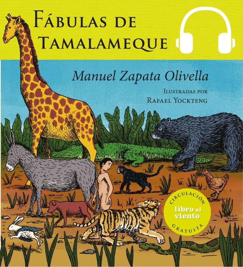 Portada Libro al Viento Fábulas de Tamalameque ilustración de animales