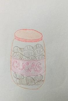 Dibujo de un frasco
