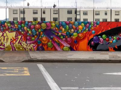 Estas son las obras desarrolladas en el marco de este intercambio que ahora integran el Museo Abierto de Bogotá.