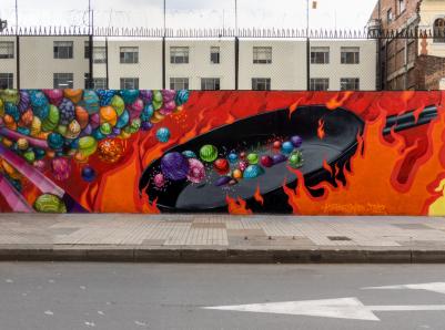 Estas son las obras desarrolladas en el marco de este intercambio que ahora integran el Museo Abierto de Bogotá.