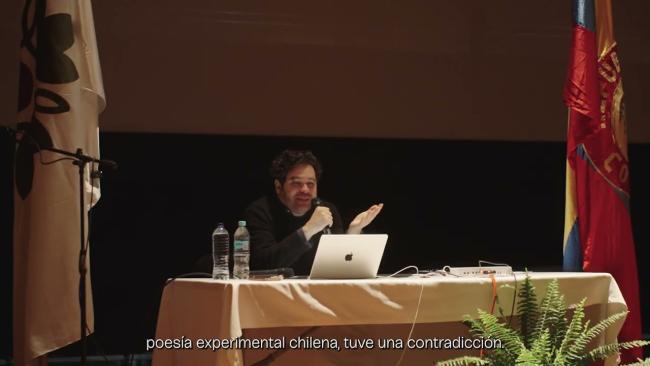 Embedded thumbnail for Clase magistral "Poesta chileno": conferencia y performance